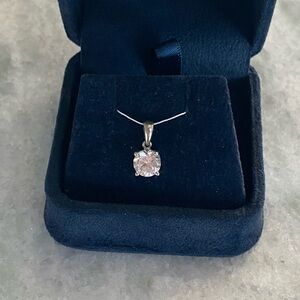 Sterling Silver Solitaire Pendant